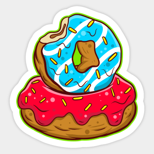 stacked donuts Sticker